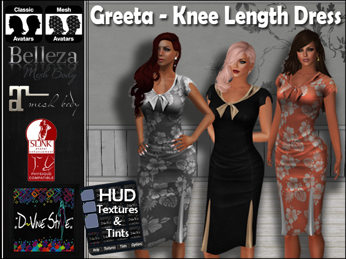 :: D!vine Style :: Greeta – Knee Length Dress