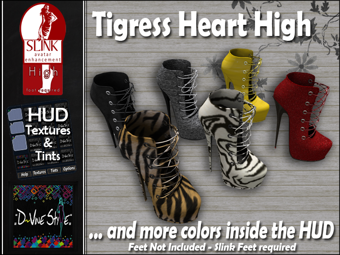 :: D!vine Style :: Tigress Heart Boots – Slink High and Mid