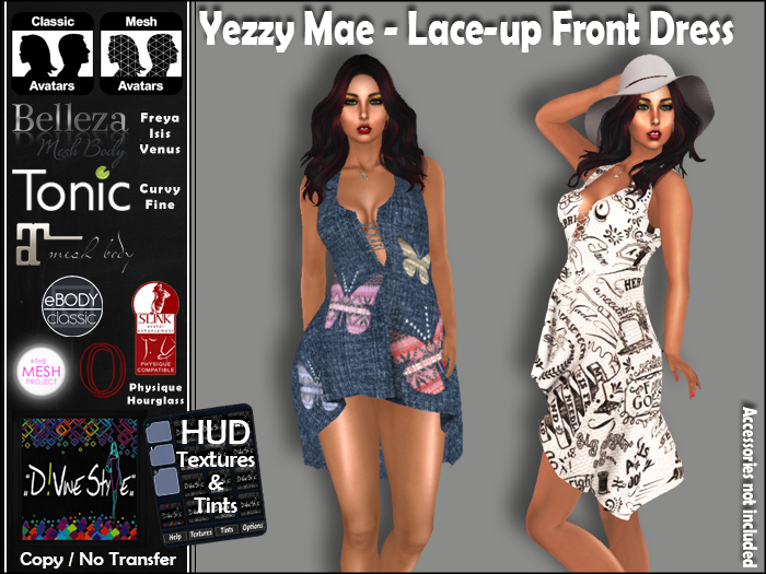 :: D!vine Style :: Yezzy Mae – Lace-up Front Dress