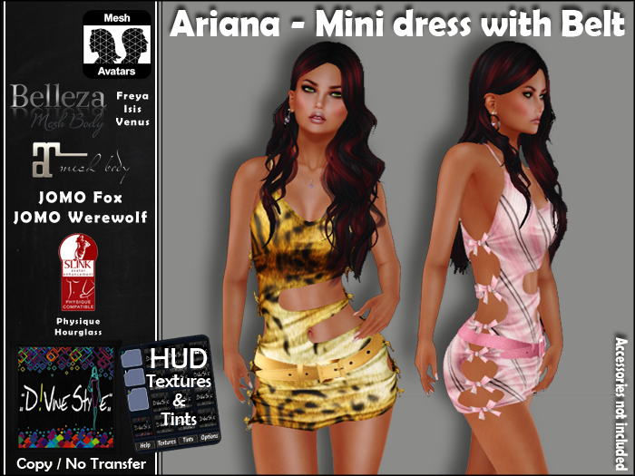 :: D!vine Style :: Ariana – Mini dress with Belt